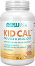 NOW Supplements, Kid Cal with Calcium Citrate, Magnesium and Vitamin D, Tart Orange, 100 Chewables, packaging may vary...
