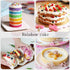 SHANIABELLE 4Pcs Star-Shaped Layer Cake Pans Set, 6 Inch Baking Bakeware, Rainbow Cake Molds for Children's Day Pizza Vegetable Pancake and Resin ...