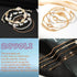 Gold Jewelry Sets for Women, Vintage Baroque Style Ladies Necklace/Rings/Bracelet and Earrings Jewelry Set, Fashion Indie Jewerly Pack Personality...