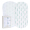 Bassinet Sheets Fitted Cover - Flexible Fit 100% Soft Jersey Knit Cotton - Neutral Grey Sage Diamond - 2 Pack Set...