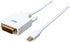 Mini DisplayPort to DVI Cable, White, 3 Feet Mini DP to DVI Cable with Gold Plated Connector, Mini DisplayPort Male (Thunderbolt Supported), DVI M...