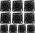 CESS Speaker Jack Twist Lock 4 Pole Square (Rectangle) - Speakon Female Socket Panel/Chassis Mount - Compatible with Neutrik Speakon NL4MP, NL4MPR...