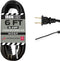 Iron Forge Cable 14 AWG Replacement Power Cord with Open End - 6 Ft Black Extension Cable, 2 Wire 14/2 SJT...
