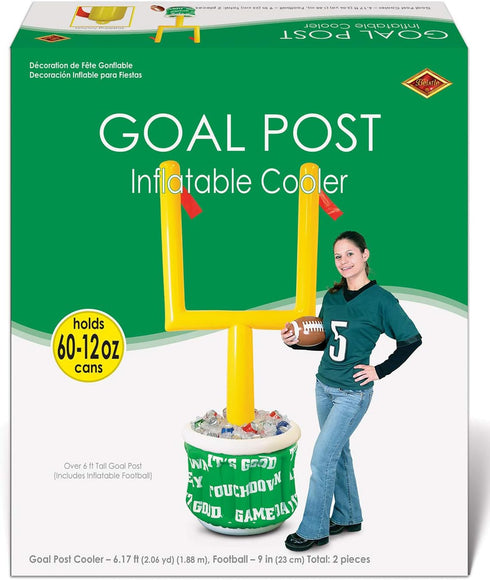 Beistle Inflatable Goal Post Cooler with Football...
