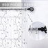 MRTREES Sheer Tier Curtains, Voile Short Kitchen Tiers Rod Pocket, Leaves Embroidery Bathroom Curtain Panels Small Half Window Treatment for Bedro...