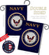 Breeze Decor US Navy USN Armed Forces Seabee Official Licensed United State American Military Retire Decorative, Garden Flag 13"x 18.5", Memorabil...