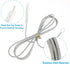 2Pcs 59 Inch Extra Long Pipe Cleaners Stainless Steel and Nylon Bristles Pipe Cleaning Brush Reusable Flexible Drain Brush for Refrigerator Drain ...