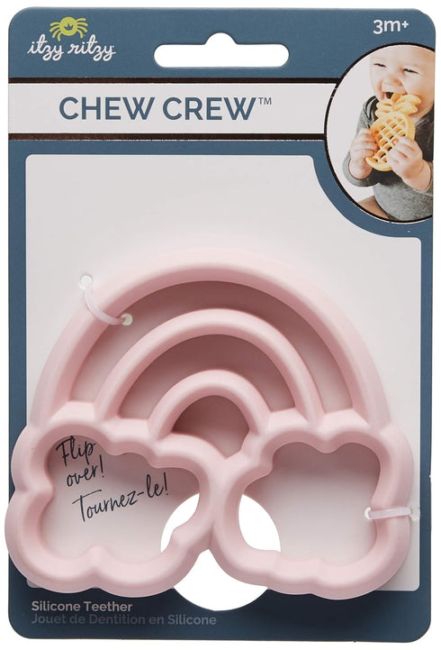 Itzy Ritzy Silicone Baby Teether – BPA-Free Infant Teether with Easy-to-Hold Design & Textured Back Side to Massage & Soothe Sore, Swollen Gums - ...