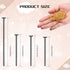Junkin 2800 Pieces Headpins for Making Jewelry Flat Head Pins Set 0.63 Inch 0.71 Inch 0.79 Inch 1.18 Inch Jewelry Making Head Pins Mix Beading Pin...