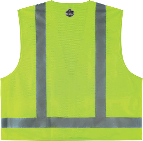 Ergodyne Unisex - Class 2 Economy Surveyors Vest Zipper, Lime, Large-X-Large US...