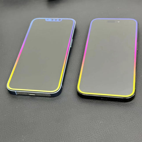Privacy Screen Protector for iPhone 12/Phone 12 pro Tempered Glass Electroplated Color Edge Anti-spy Tempered Film 6.1 Inch...
