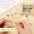Craftdady 200Pcs Glass Flower Beads Lampwork Leaf Beads Colorful Crystal Floral Charms Cute Fun Beads for Crafts DIY Earrings Jewelry Making Suppl...