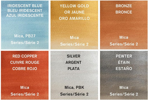 Winsor & Newton Cotman Watercolor Paint Set, 6 Metallic Colors, 8ml (0.27-oz) Tubes...