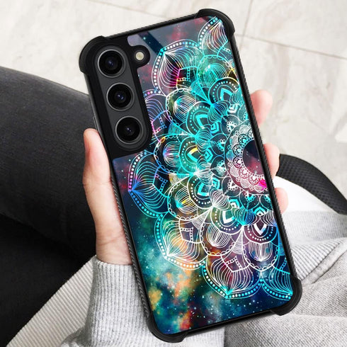 ZHEGAILIAN Case Compatible with Samsung Galaxy S23 FE Case,Mandala Samsung Galaxy S23 FE 5G case for Girls,Pattern Design Shockproof Anti-Scratch ...