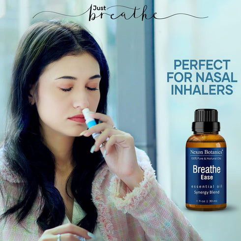 Breathe Essential Oil Blend 30 ml - Breath Easy Essential Oil Sinus Relief - Breathe Ease Essential Oils for Humidifier, Diffuser, Aromatherapy - ...