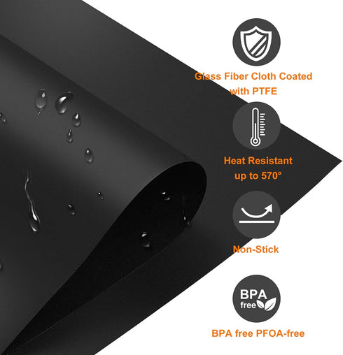 Cowbright Stove Cover, Stove Top Protectors Samsung Gas Range Reusable Gas Stove Burner Covers, Non-Stick Stove Liner Compatible Samsung Gas Stove, Washable Stove Protector Keep Stove Clean, Black