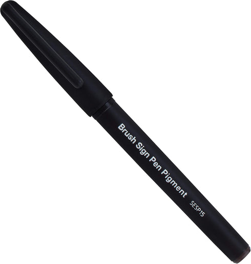 Pentel Arts Sign Pen Brush, Sepia Pigment Ink, 1 Pack, (SESP15BPSP),Black...