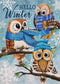 Home Decorative Hello Winter Owls Family Garden Flag, Animals Yard Outside Decorations, Snow Farmhouse Outdoor Small Decor Double Sided 12x18...