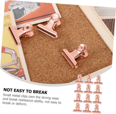 Ciieeo 30pcs Thumbtack Clip Clips Gold Decor Sticky Notes Push Pin Cork Board Photo Clip Decorative Thumb Tacks Cubicle Hooks for Fabric Walls Art...