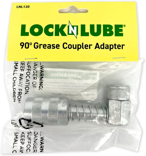 LockNLube 90 Degree Grease Coupler Adapter...