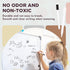12 Pack Fine Tip Dry Erase Magnetic Markers with Eraser Cap, Magnetic Dry Erase Liquid Chalk Markers Pen Whiteboard Markers for School Office Home...