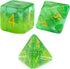 Gate Keeper Games and Dice: Inclusion Dice: Dice Goblin - 7pc Set, Transparent Green, Goblin Head Inclusion, 7 Resin Dice for Role Playing Games...