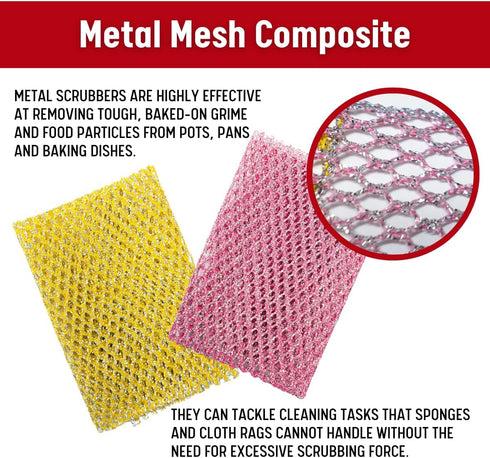 Unha's Non-Scratch Scouring Pads - Heavy Duty Dish Scrubbers, Odorfree, Long Lasting Dish Cloth, All-Purpose for Dish Washing Scurbs - Made in Kor...