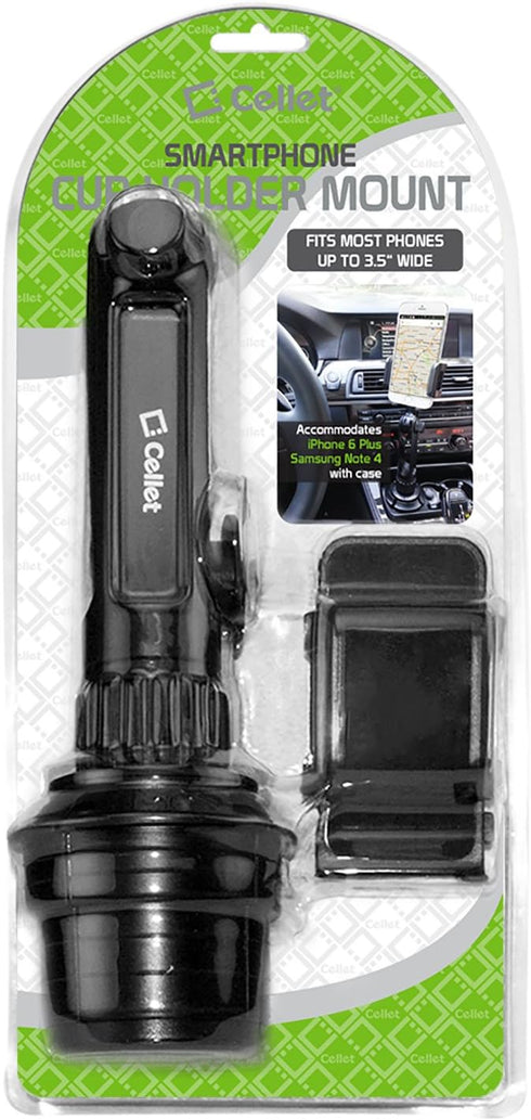 Cellet Car Phone Holder Mount, Car Cup Phone Holder Mount, Compatible with Apple iPhones, Samsung Galaxy Smartphones, Motorola Moto Google Pixel (...