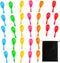 Resinta 30 Pieces Neon Maracas Shakers Mini Noisemaker Bulk Colorful Noise Maker with Drawstring Bag for Mexican Fiesta Party Favors Classroom Mus...