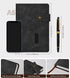 Black A5 Lined Leather Journal Notebook,Personalized Hardcover Journal Set with Pen & Gift Box,100Pages 100gsm Thick Ruled Paper Daily Diary for M...