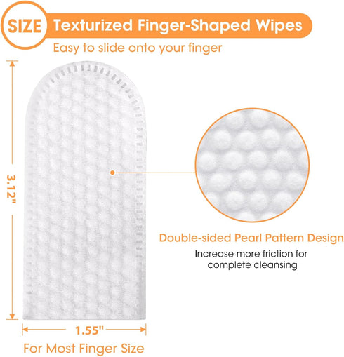 Dog Teeth Cleaning Wipes, Wider Dog Dental Wipes for Teeth, Reduce Plaque & Tartar, Freshen Breath,Safe& Natural Pet Dental Finger Wipes for Dogs ...