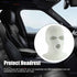 2 PCS Car Seat Headrest Cover, 15.74" x 7.87" Wool Acrylic Material Personalized Funny Full Face Mask Design Headrest Cover, Decorative Modificati...