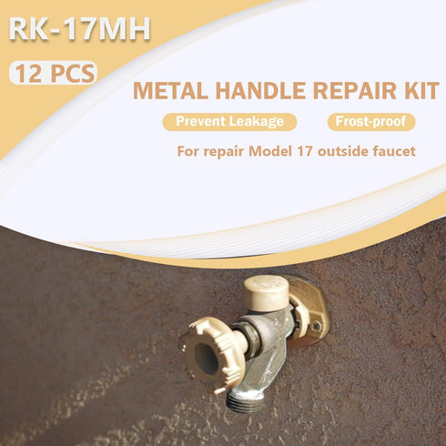 RK-17MH Repair Kit Metal Handle Repair Kit, for Woodford Model 17 Outdoor Faucet, Prevent Leaking Frost-Proof (12 Pcs)...