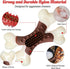 Beef Flavor Durable Nylon Bone Dog Toy for Medium and Large Breeds (Brown)...