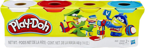 Play-Doh 4 Pack of 4 oz Cans, Classic Colours...