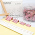 Binder Clip Paper Clamps, Assorted Sizes (Mini, Small, Medium, Large), 100 Pcs Clips for Office School Supplies (Pink)...