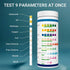 9IN1 Aquarium Test Strips-100 Strips Aquarium Water Test Kit for Freshwater,Fish Tank,Aquarium Water-Accurate&Fast Test Carbonate pH Hardness Copp...