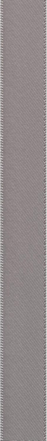 Offray 072431 3/8" Wide Single Face Satin Ribbon, Silver Gray, 6 Yds...