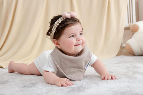 10 Pack Baby Bibs Plain Baby Bandana Drool Bibs for Drooling and Teething, Super Absorbent&Soft Bibs for Baby Boys and Girls...