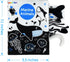 OKOOKO Soft Baby Book Black and White High Contrast Marine Animals Tails Book Bath Book Montessori Sensory Stroller Toy Non-Toxic Crinkle Washable...
