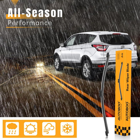 AUTOBOO 15 Inch Rear Windshield Wiper Blade Replacement for Ford Edge 2015-2020 Compatible with BMW X5 2007-2013, Volvo XC90 2016-2023 -Original F...