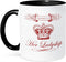 3dRose mug_220760_4 Funny Property of Her Ladyship Aristocratic Crown and Scroll in Red - Two Tone Black Mug, 11oz...