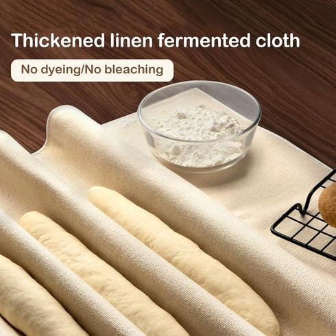 3PCS Proofing Cloth for Bread Baking 17x29 Inches Linen Bread Towel Pastry Cloth for Rolling Dough Flour Sack Towels for Bread Proofing...