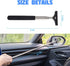 8sanlione Car Rearview Mirror Wiper, American Flag Telescopic Auto Mirror Squeegee Cleaner, Glass Mist Cleaning Tool with Retractable 98cm Handle,...