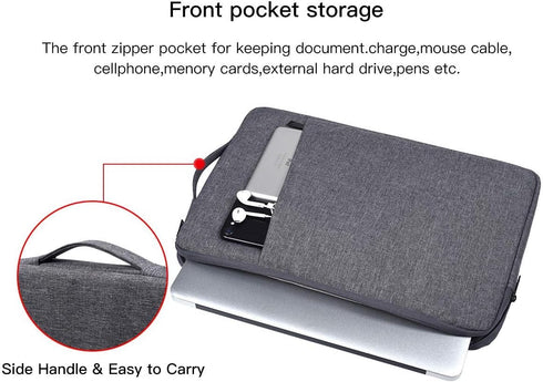 17 17.3 Inch Waterproof Laptop Case with Handle for HP ENVY 17 17t/Pavilion 17, Acer Predator 17/Aspire 17.3, Dell Inspiron 17, Lenovo, LG, MSI GS...