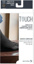 20-30 mmHg Cotton Socks for Women, Black Herringbone, Large...