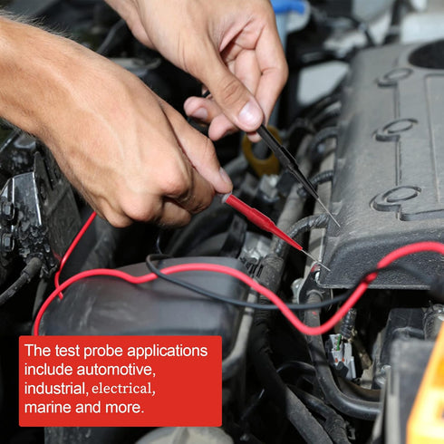 OIIKI 10 PCS 0.7mm Test Probe Pins, Non-Destructive Insulation Piercing Needle Testers, Stainless Steel Multimeter Probes for Banana Socket Plug, ...