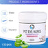 Dog Eye Wipes130Count,Natural Plant Ingredients,Effectively Removes Eye Dirt,Eye Secretions,Mucus Secretions,Improve Tear Stains,Suitable for Dail...