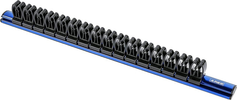 ARES 62027 - Blue 16.5-Inch Hand Tool Holder - Aluminum Rail Stores up to 16 Screwdrivers or Small Tools and Keeps Your Garage Organized...