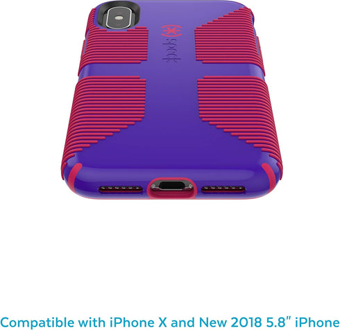 Speck Products CandyShell Grip iPhone Xs/iPhone X Case, Ultraviolet Purple/Ruby Red...
